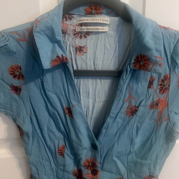 Urban Outfitters Mallory Floral Button-Through Mini Dress - Picture 6 of 9